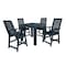 Highwood Usa Weatherly 5pc Square Counter Height Outdoor Furniture Dining Set AD-CNW44-FBE - alternate 1